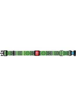 Collar WauDog Nylon Этно зеленый нейлоновый ошейник
