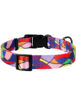 Collar WauDog Nylon Витраж нейлоновый ошейник