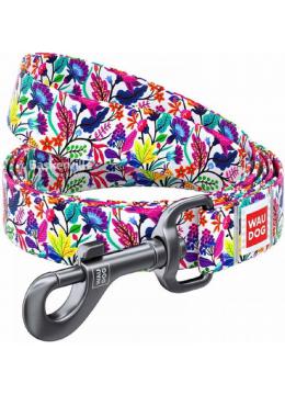 Collar WauDog Nylon Волшебные цветы нейлоновый поводок