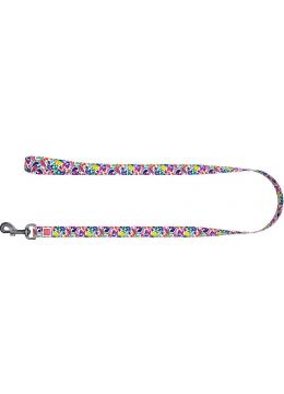 Collar WauDog Nylon Волшебные цветы нейлоновый поводок