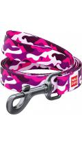 Collar WauDog Nylon Розовый камо нейлоновый поводок