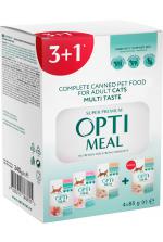 Optimeal Adult Cat Multi Taste №3 телятина, ягненок, кролик