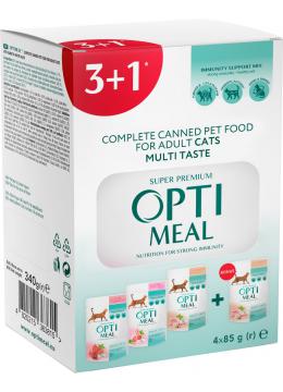 Optimeal Adult Cat Multi Taste №3 телятина, ягненок, кролик