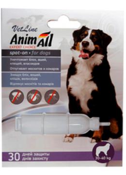 AnimAll VetLine Спот-он капли для собак от 30кг до 40кг
