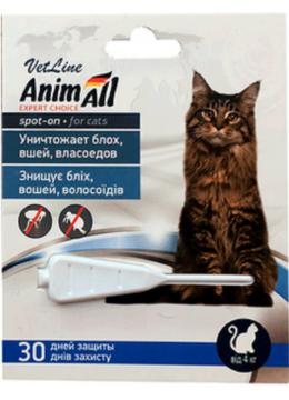 AnimAll VetLine Спот-он капли для кошек от 4кг