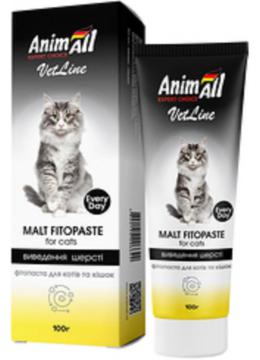 AnimAll VetLine Malt Fitopaste Фитопаста для выведения шерсти у котов