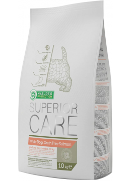 Nature's Protection Mini Adult White Dogs Лосось