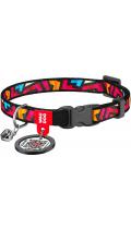 Collar WauDog Nylon Граффити нейлоновый ошейник для котов