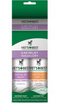Vet’s Best Ear Relief Wash & Dry Combo Kit Набор для чистки ушей собак