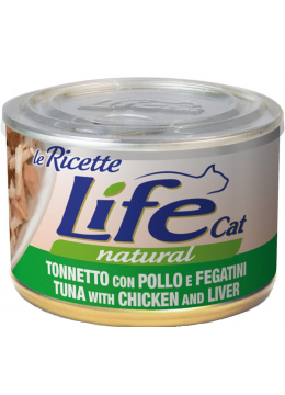 LifeCat Курица с тунцом, курицей и печенью в соусе