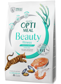 Optimeal Beauty Fitness Healthy Weight & Sterilised для котов