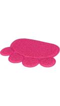 Trixie Коврик-лапка для кошачьего туалета розовый