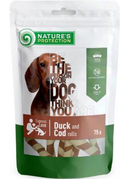 Nature's Protection Snacks For Dogs Роллы с уткой и треской