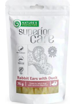 Nature's Protection Superior Care Snacks For Dogs Кроличьи уши с уткой