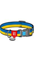 Collar WauDog Nylon Colors of freedom нейлоновый ошейник