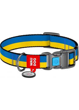 Collar WauDog Nylon Colors of freedom нейлоновый ошейник