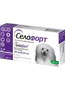 Селафорт Капли для собак от 2,6 до 5 кг