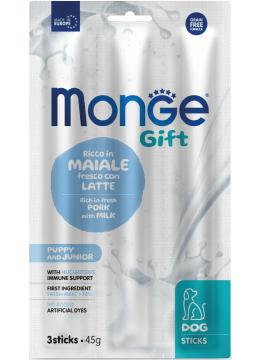Monge Gift Dog Puppy and Junior Палочки со Свининой и Молоком