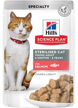 Hill's SP Feline Adult Young Sterilised Cat з лососем в соусі