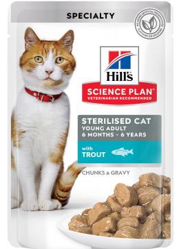 Hill's SP Feline Adult Young Sterilised Cat з фореллю в соусі