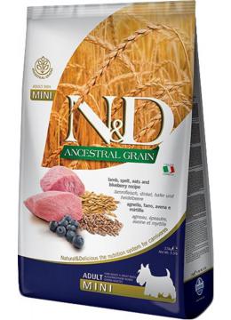 Farmina N&D Low Grain Adult Mini Ягненок и Черника