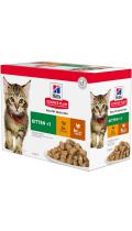 Hill's SP Feline Kitten Мультипак курка/індичка в соусі