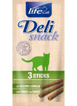 LifeCat DeliSnack Stiks Индейка с кроликом