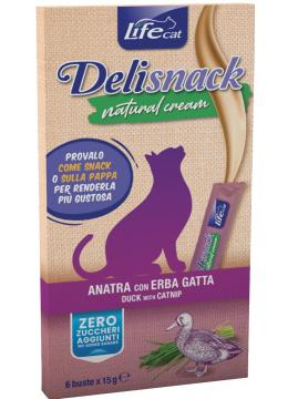 LifeCat DeliSnack Cream Утка с кошачьей мятой