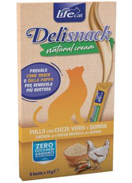 Life Сat DeliSnack Cream Курица с мидиями и киноа