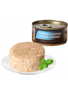 Animall консерва для кошек с тунцем и курицей
