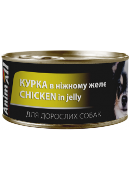 Animall консерва для собак с курицей в нежном желе