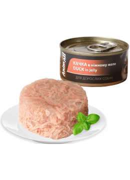 Animall консерва для собак с уткой в нежном желе