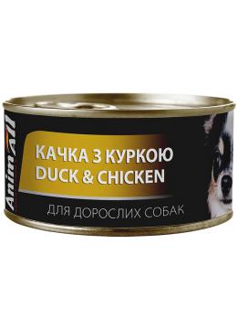 Animall консерва для собак с уткой и курицей