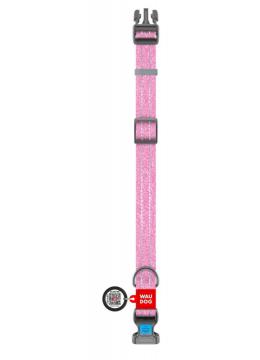 Collar Waudog Re-Cotton с qr паспортом розовый