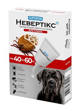 Superium Nevertix противоклещевые капли на холку для собак >40 кг