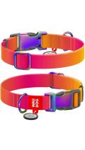Collar WauDog Nylon Recycled c qr Паспортом Оранжевый