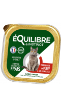 Equilibre & Instinct Паштет для дорослих і стерилізованих котів із яловичиною та морквою