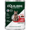 Изображение 1 - Equilibre & Instinct Шматочки в соусі для дорослих і стерилізованих котів із яловичиною, квасолею й томатами