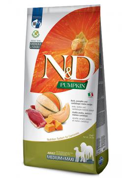 Farmina N&D GF Pumpkin Adult Medium & Maxi Утка с Дыней