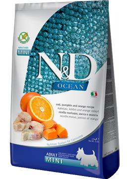 Farmina N&D Ocean GF Adult Mini Треска и Апельсины