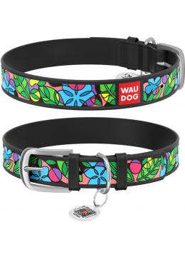 Collar WauDog Design Эмаль с qr паспортом черный