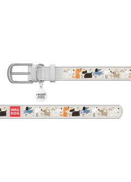 Collar WauDog Design Собаки на прогулке с qr паспортом