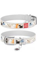 Collar WauDog Design Собаки на прогулке с qr паспортом