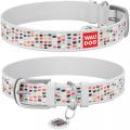 Изображение 1 - Collar WauDog Design Веселые точки с qr паспортом белый