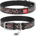 Изображение 1 - Collar WauDog Design Веселые точки с qr паспортом чорный