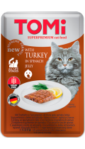 TOMi Cat Turkey In Spinach Jelly индейка в шпинатном желе