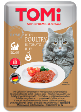 TOMi Cat Poultry In Tomato Jelly птица в томатном желе