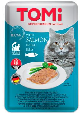 TOMi Cat Salmon In Egg Jelly лосось в яичном желе