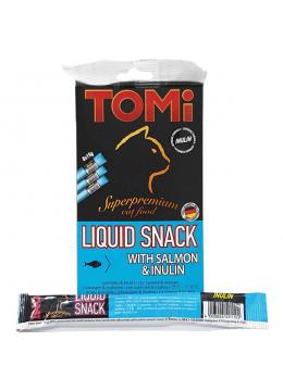 TOMi Cat Liquid Snack Salmon&Inulin лосось с инулином