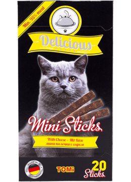 TOMi Cat Delicious Mini Sticks Cheese с сыром